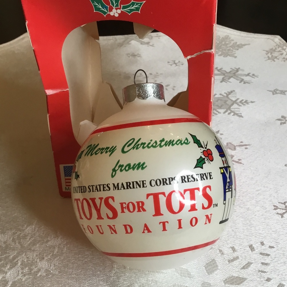 2 for $15! USMC Toys For Tots Foundation Ornament